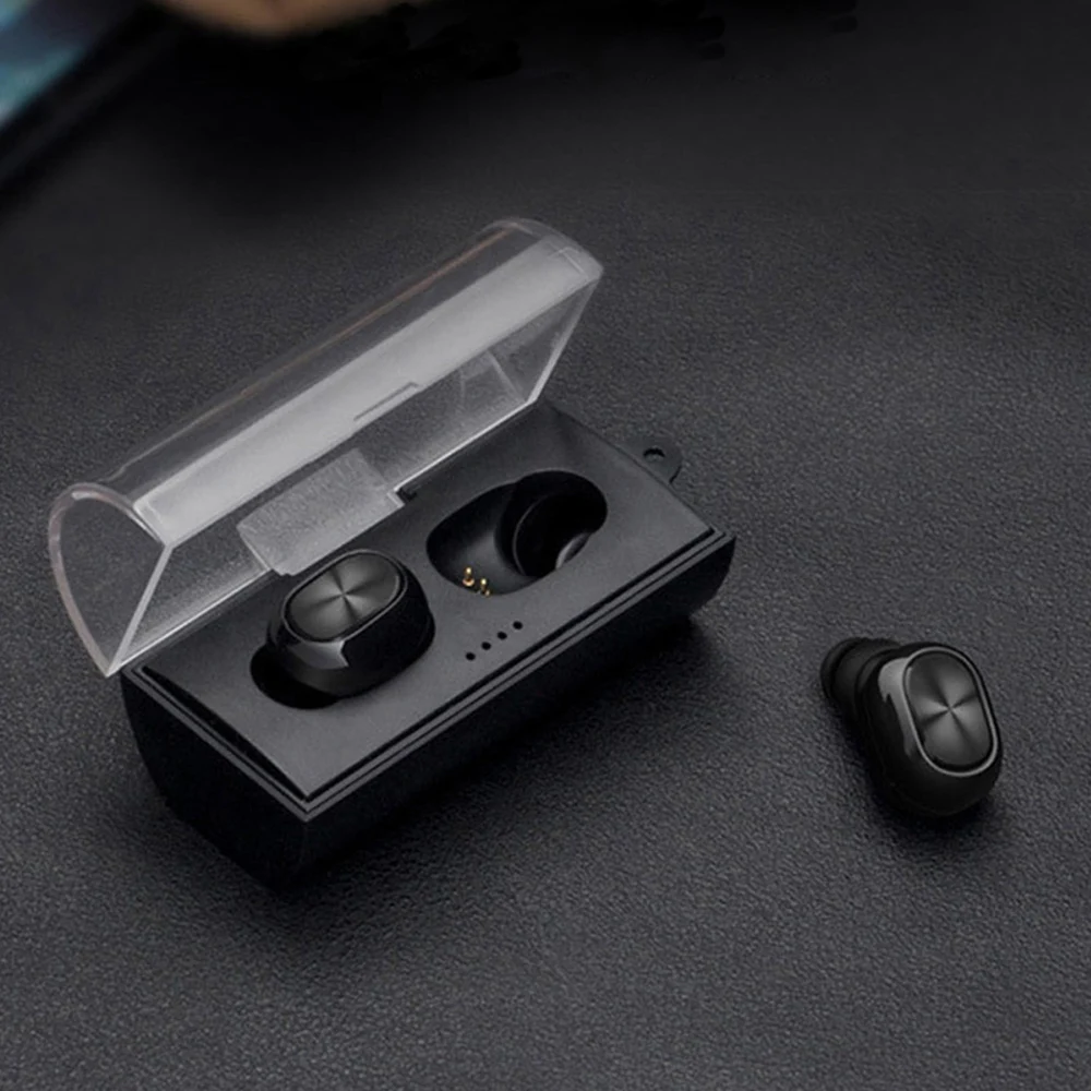 Bluetooth 5.0 Earphones TWS Wireless Earbuds Stereo 3D HIFI Mini In-ear Sports Running Earphone Support iOS/Android Phones Call |