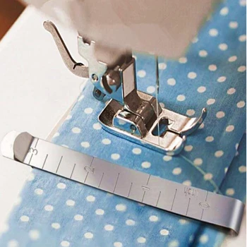 

20PC/Lot Silver Metal Sewing Clips Stainless Steel Hemming Clips Measurement Built-in Ruler Quilting Supplies DIY Sewing Tool