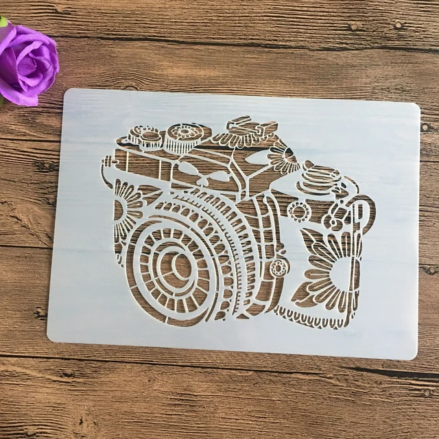 A4 size Flower Wall Painting Stencils Stamp Scrapbook Album Decorative Embossing Craft Paper DIY Flower Label Stencil 748