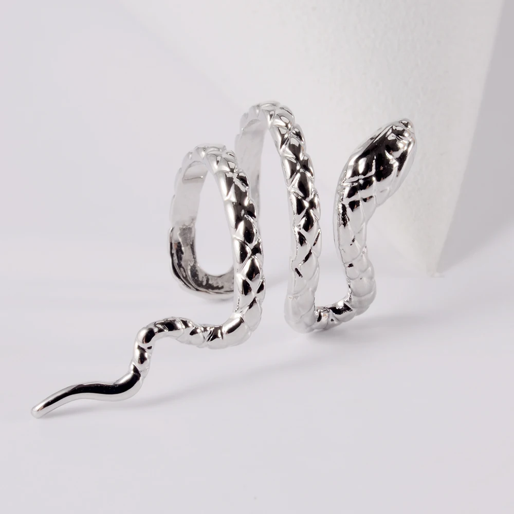 Ear Clip Earrings Clip Earrings Ear Clip 1pcs Snake Earring Clips Without Piercing Punk Non Pierced Clip Earrings Ear Cuffs For Women Men Black Fake Ear Piercing Jewelry