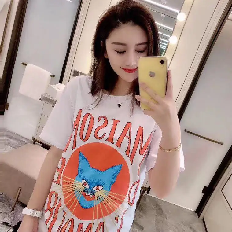 AH10273, модные женские Топы И Футболки,, Подиумные, Роскошные, известный бренд, Европейский дизайн, вечерние, стильные футболки, женская одежда