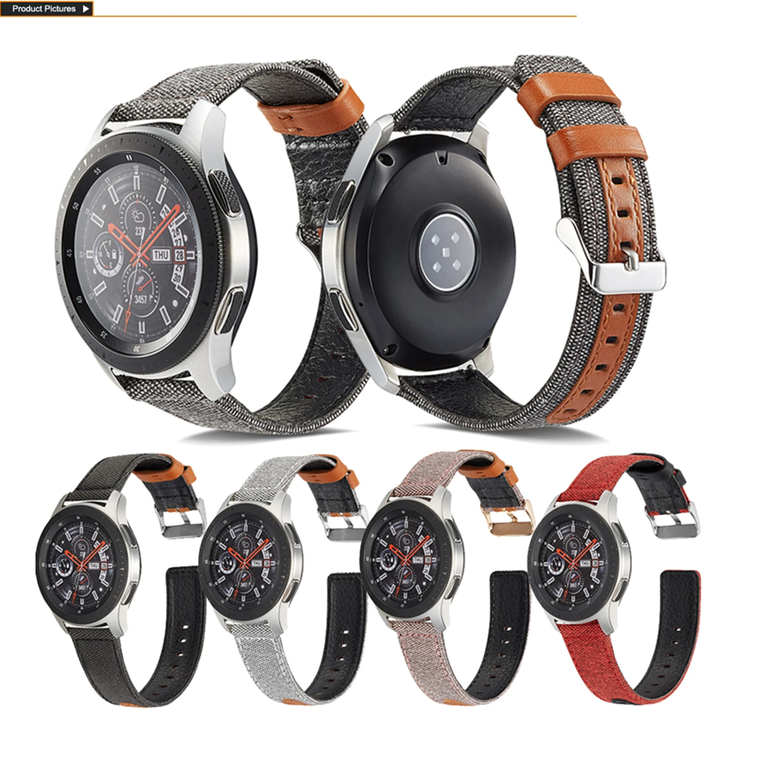 Для samsung gear S3 Frontier 22 мм из натуральной кожи ремешок для часов Galaxy Watch 46 мм сменный Браслет для Amazfit gtr 47 мм