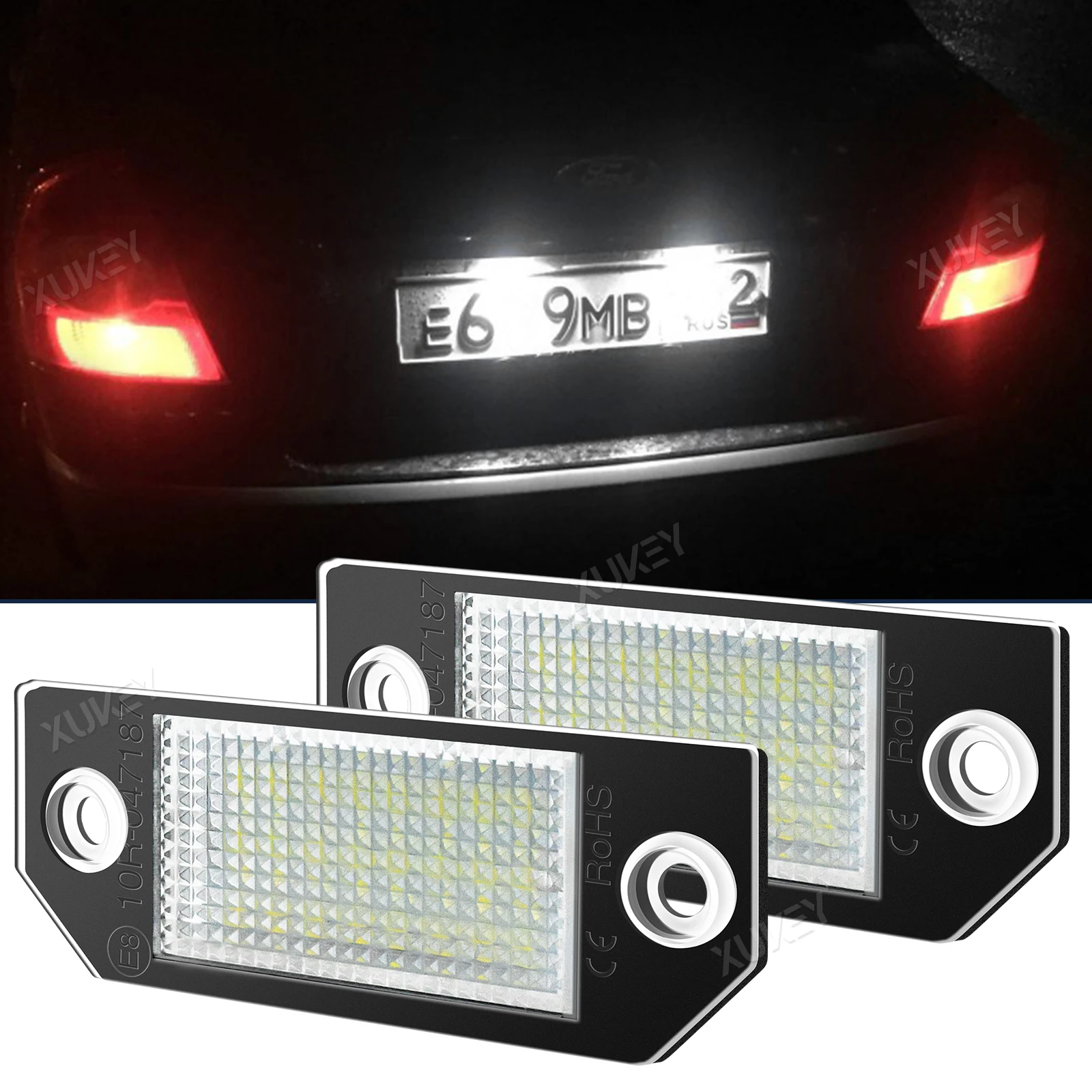 2x светодиодсветодиодный лампы для номерного знака 24SMD автомобильные аксессуары