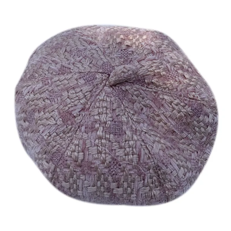 

Autumn Children Caps Winter Fashion Wool Weaving Texture Design Baby Girl Hats Retro Kids Toddler Beret Cap