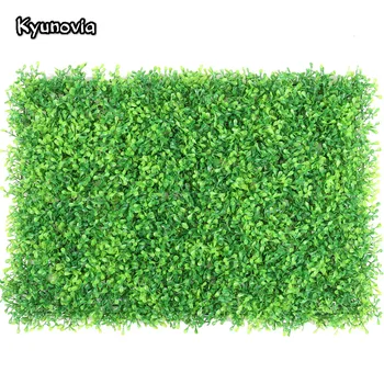 

16"x24" Artificial Grass Wall Panel Boxwood Hedge Mat Privacy Fence Screen Greenery Panel Outdoor and Indoor Decor Plants KW11