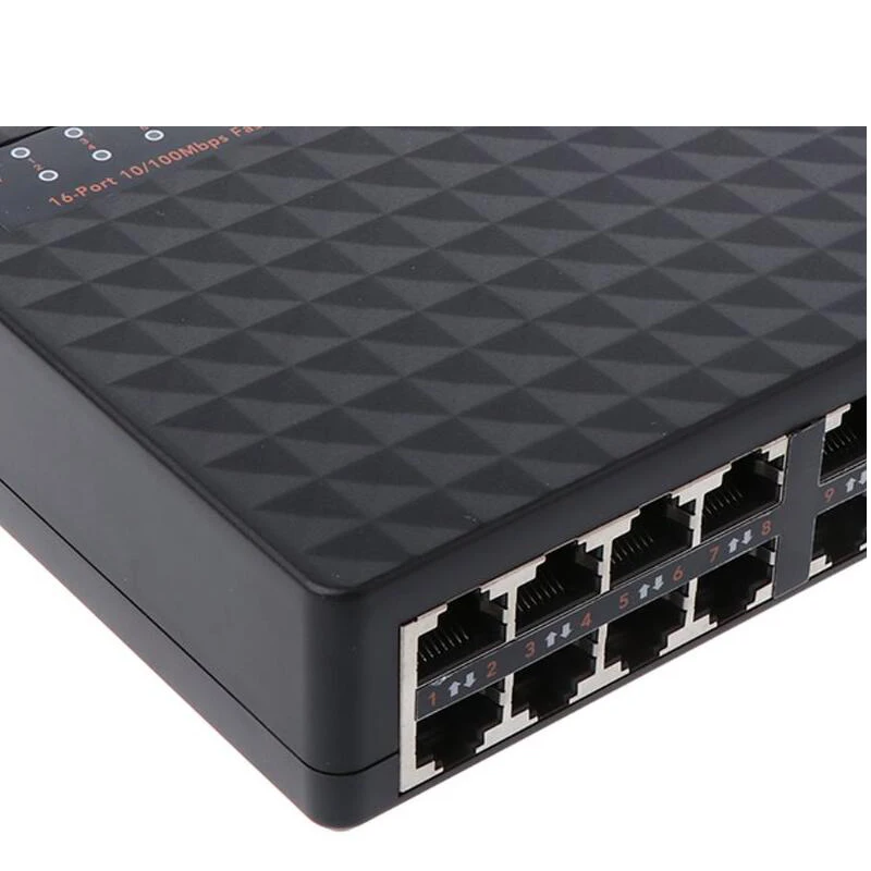 16 портов коммутатор для высокоскоростной сети Ethernet сетевой коммутатор 100 Мбит/с коммутатор lan Рабочий стол концентратора ПК коммутатор