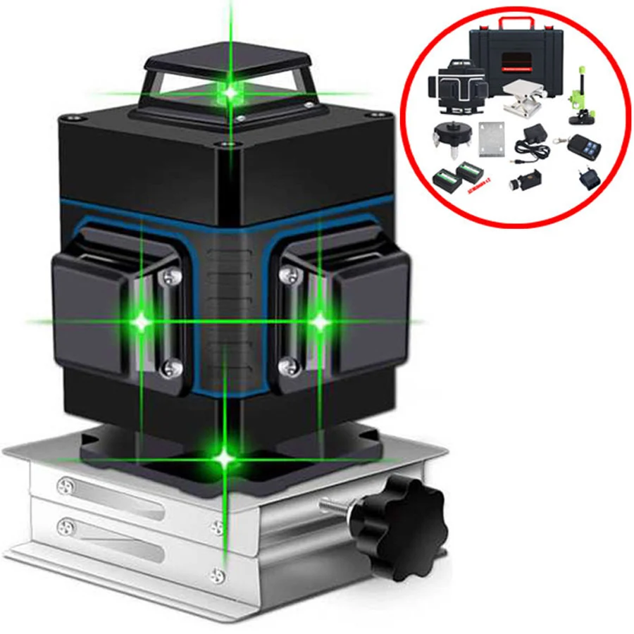 

16 Lines 4D Laser Level Level Self-Leveling 360 Horizontal And Vertical Cross Super Powerful Green Laser Level