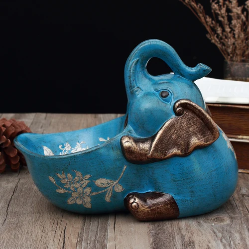 Креативные украшения для крыльца Lucky Crafts винный шкаф обувной ключ для шкафа пульт дистанционного управления хранение Маленький слон аксессуары для дома - Цвет: Sitting-A