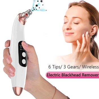 

Facial Blackhead Skin Care Tools Blackhead Vacuum Remover Extractor Facial Nose Pore Acne Pimple Removal Cleaner