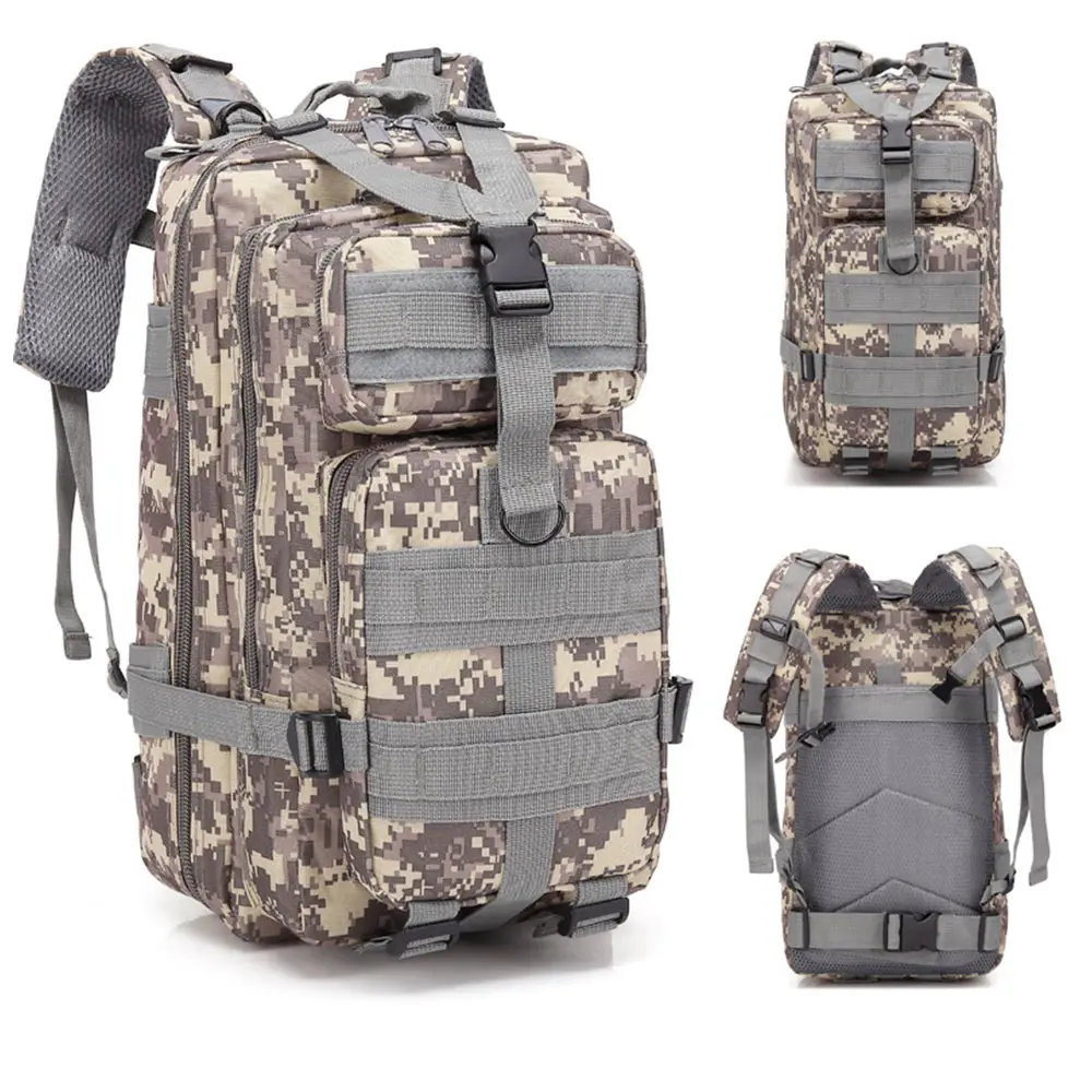 ACU Tactical Backpack Camping Hiking Trekking Travel Mountain Bag Military Rucksack Tactical backpack Outdoor Bag - Цвет: ACU