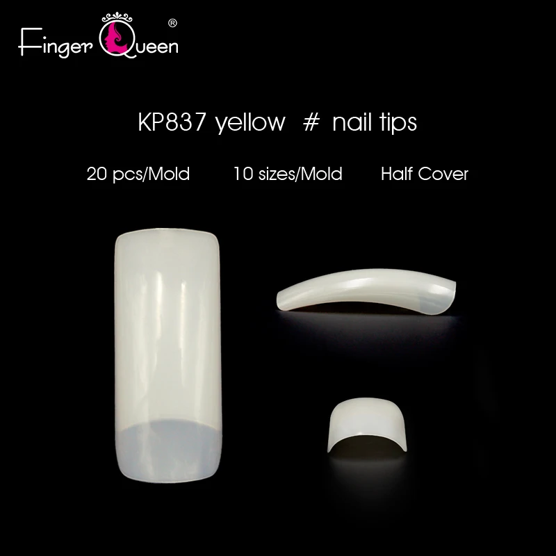 yellow FingerQueen 100 шт квадратные половинные ногти 4 типа дизайн ногтей декорации аксессуары для ногтей искусственные ногти сексуальный дизайн более красивый - Цвет: yellow