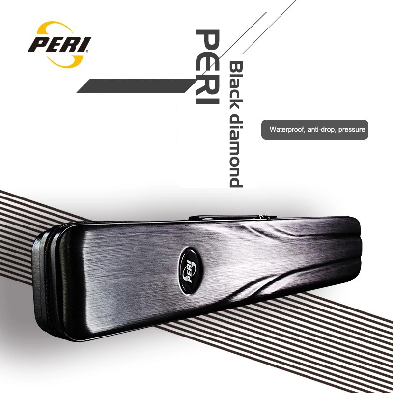 PERI 블랙 다이아몬드 풀 큐 케이스, 멀티 피스 질감 로드 박스 스틱 키트, 큐 백 케이스, 당구 액세서리, 7 홀, 10 홀