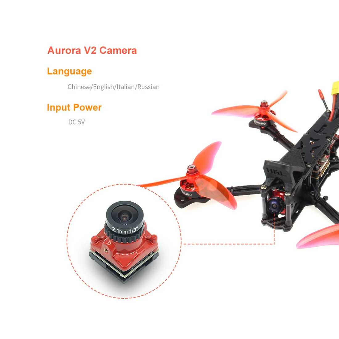 HGLRC Sector5 V2 226 мм FPV Racer Drone PNP/BNF w/F7 60A 4в1 ESC 2306 мотор 1600KV 6 S/2450KV 4S AURORA V2 FPV камера 1200TVL