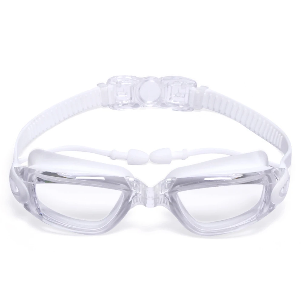 Transparent White Очки для плавания ming, для взрослых, водонепроницаемые, противотуманные, по рецепту, очки для мужчин, Арена, очки для плавания, поликарбонат, очки для плавания ming - Цвет: Transparent White