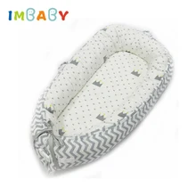 Портативное детское гнездо, детская кроватка для новорожденных, кровать для сна, кровать для путешествий с бампером, разборное гнездо для малышей, детская кроватка для малышей