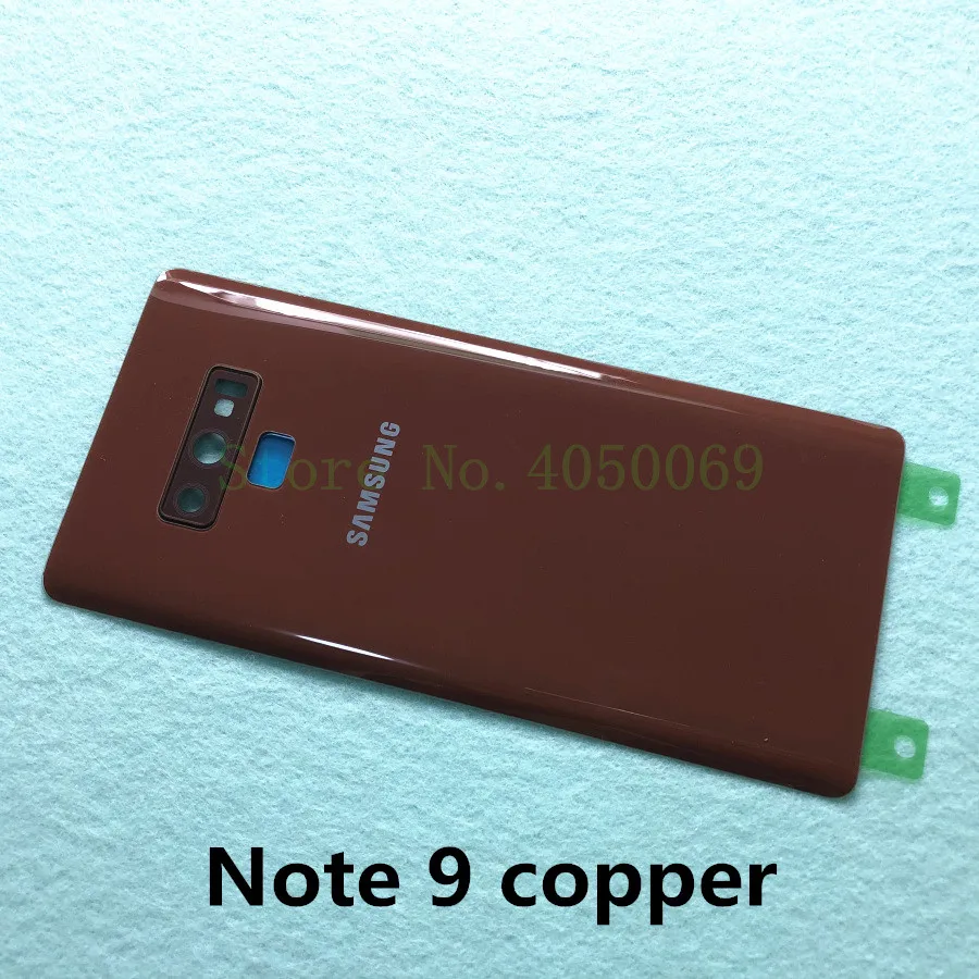 SAMSUNG Galaxy Note 9 N960 SM-N960F Note 8 N950 SM-N950F Стекло задняя Батарея Корпус ремонт на домашнию Дверь чехол Замена - Цвет: Note 9 copper