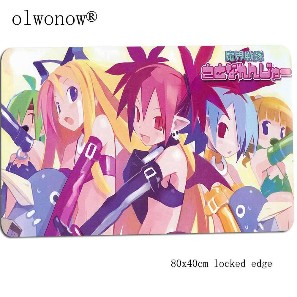 Disgaea, коврик для мыши с изображением 800x400x3 мм Красочный игровой коврик для мыши коврик крутая новая игра компьютерный стол. коврики для игровой клавиатуры