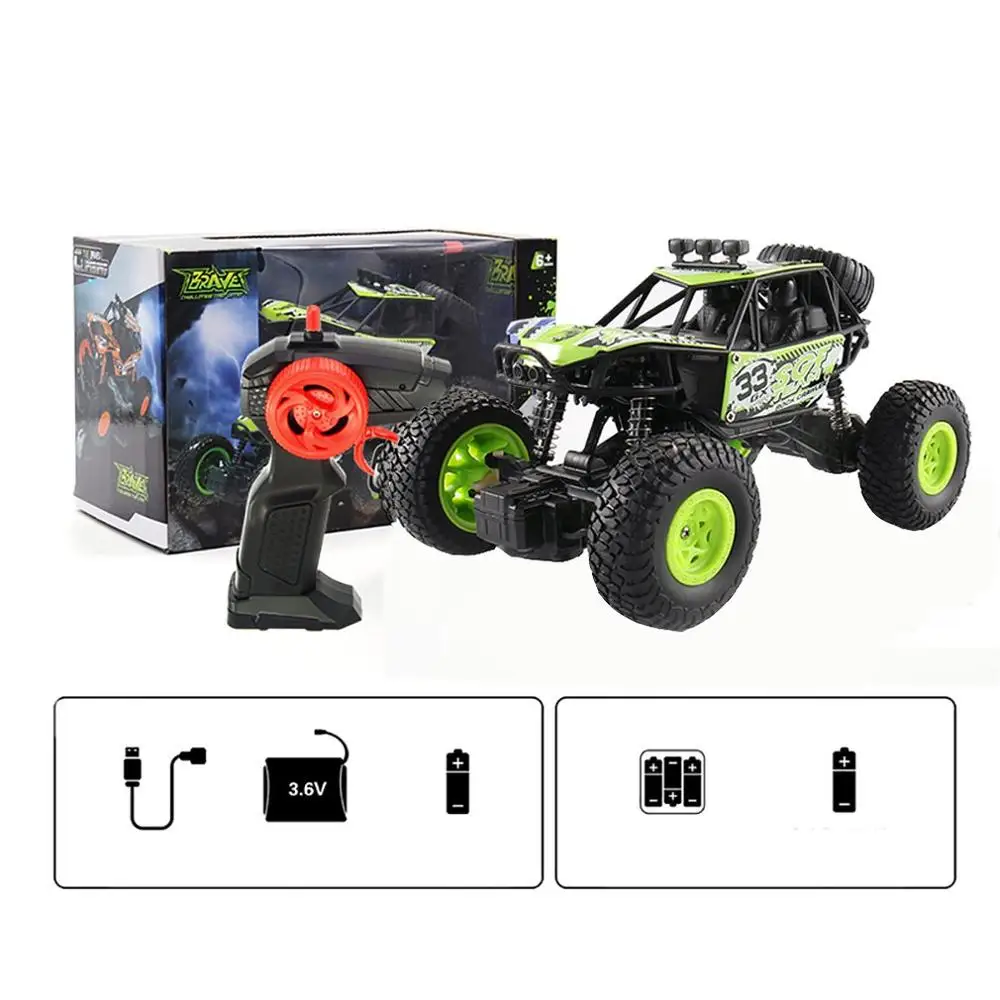 1:20 RC Bigfoot четырехполосная альпинистская машина Игрушечная модель для детей пульт дистанционного управления внедорожный Быстрый скоростной автомобиль для мальчиков подарок на день рождения - Цвет: Зеленый