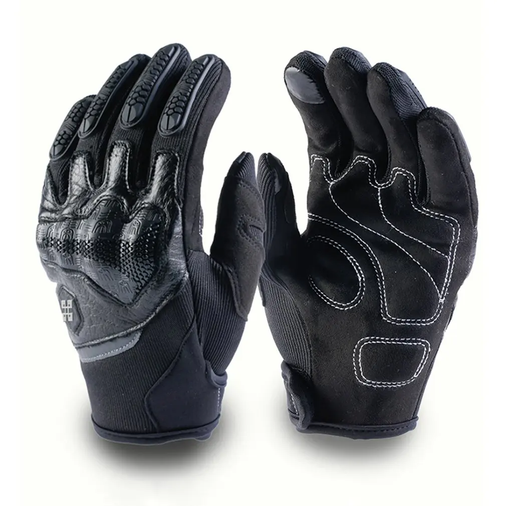 Перчатки для езды на мотоцикле, перчатки для катания на лыжах, перчатки для сенсорного экрана, теплые перчатки на весь палец, прочные перчатки