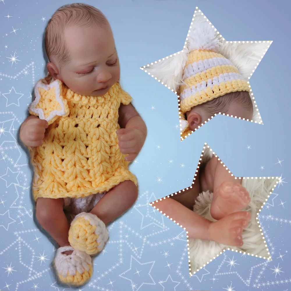 OtardDolls Mini bebe Reborn Baby Doll 10 дюймов 25 см полный корпус кремния винил детские живые игрушки подарок для девочек детский подарок
