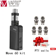 【Специальная цена и дополнительный подарок 】Vaptio Vape Kit MOVE 60 TC Series 60W Bulit up 2100mAh коробка Vape Mod 2,0 мл бак электронная сигарета
