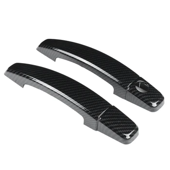 

2Pcs Carbon Fiber Side Door Handle Cover Trim for Chevrolet Camaro 2010-2015