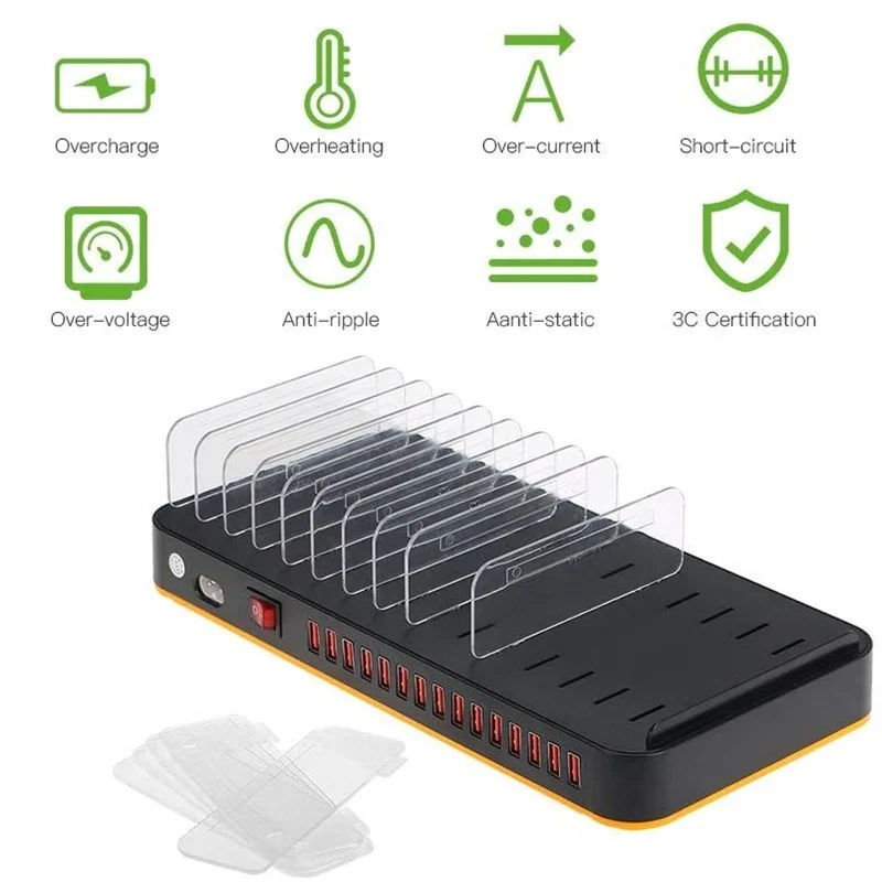 Tongdaytech 100W Multi USB Charger 15 Port Usb