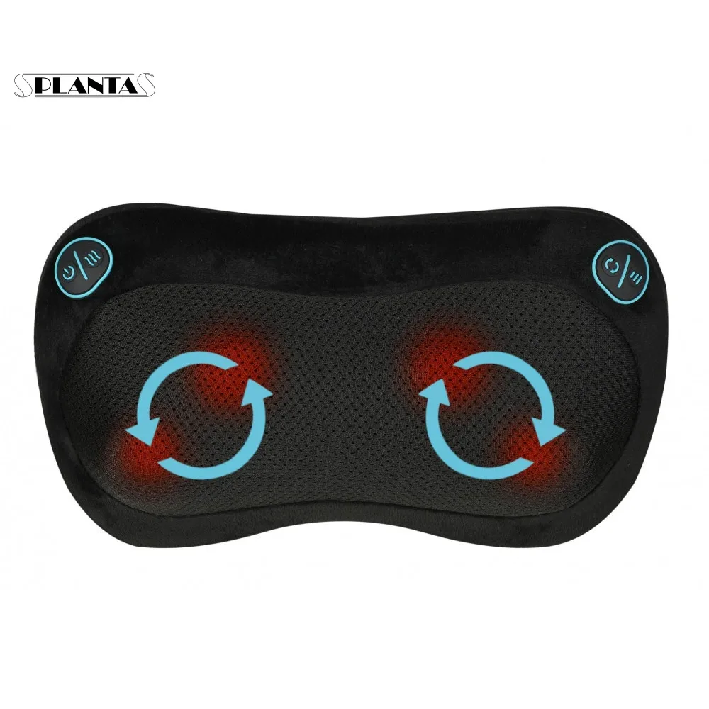 Massage Pillow PLANTA #818 MP-018 back portable Shiatsu neck head MP 018 multifunctional massager pillow for home and car electric | Красота