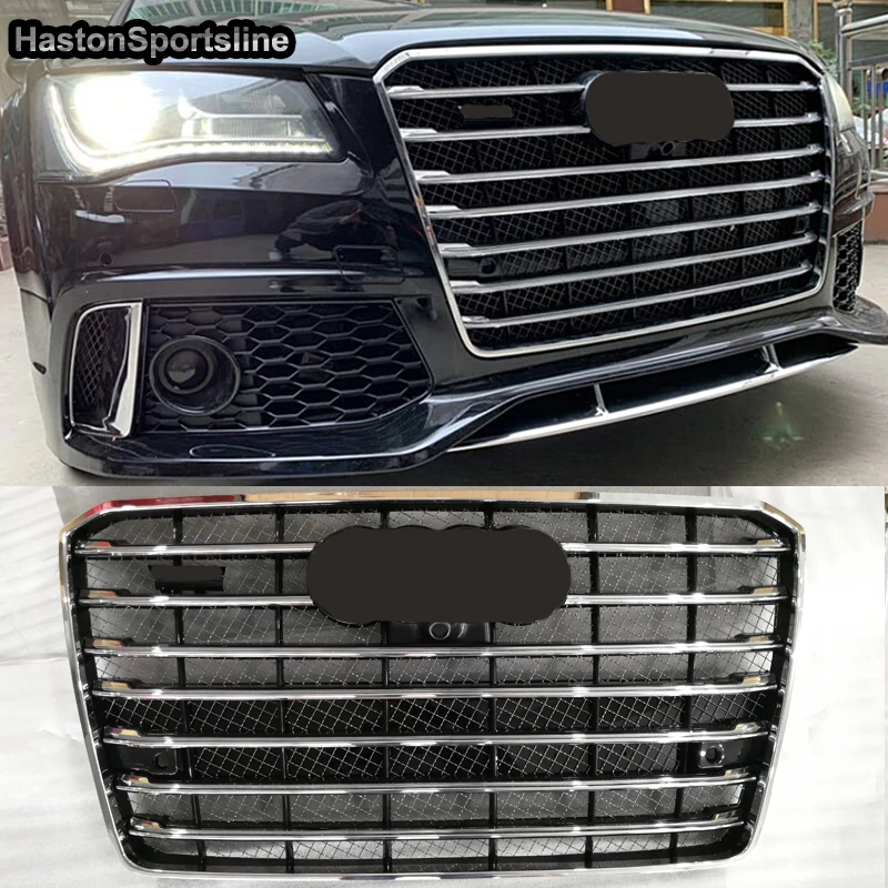 W12 стильный передний спортивный капот Гриль для Audi A8 S8 Sline 2015-2018 автомобильные