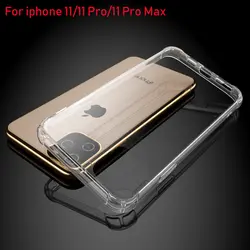 Сверхмощный защитный чехол для iPhone 11 Pro Max X XS Max Four Corner усиленный силиконовый прозрачный чехол для iPhone XR
