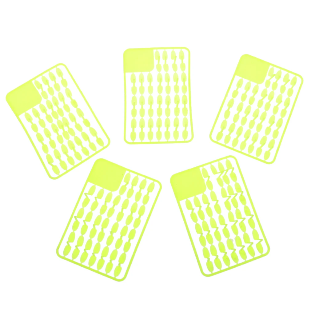 5pcs/pack Lightweight Boilie Stopper Dumbell Bait Rig Extender Fishing Accessories Yellow Red 1.2cm