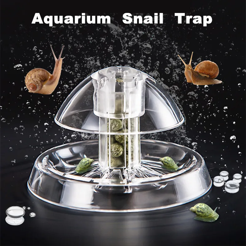 Plastic Aquarium Snail Cleaner Trap Water Plant Planarian Worm Catch