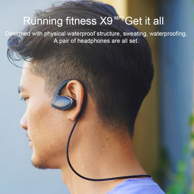 Wireless Headphone Mp3 Player Built-in 8G Memory Sports Running Waterproof Noise Reduction Stereo Handsfree Headset