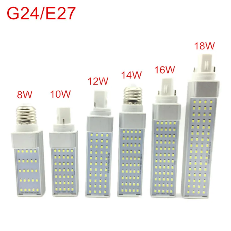 G24/E27 LED Bulbs 8W 10W 12W 14W 16W 18W E27 LED Corn Bulb Lamp Light Spotlight 180 Degree AC85-265V Horizontal Plug Light led light led lamp
