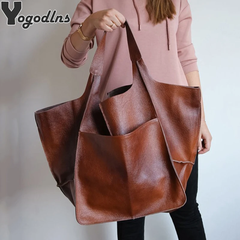 Women Handbags Hobo Shoulder Tote PU Leather Large Capacity Bags 