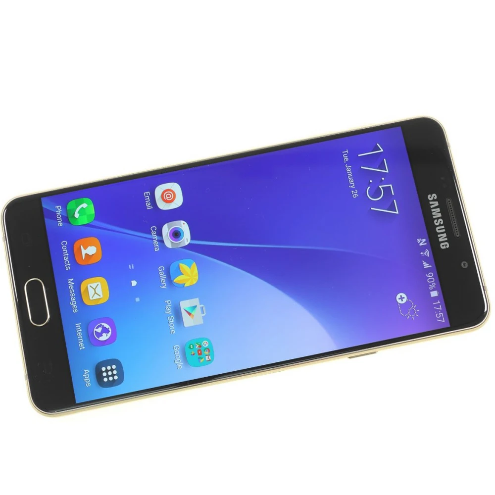 Samsung Galaxy A7 A7100 мобильный телефон Dual Sim 5," 3 ГБ ОЗУ 16 Гб ПЗУ 13MP 4G LTE восьмиядерный смартфон с отпечатком пальца