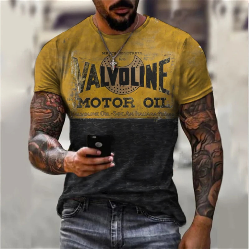 New Summer Man T-shirt Short Sleeve 3D Print 2021 Men's T Shirt Fashion Male Casual Streetwear Fashion Retro Oversiezed T Shirt