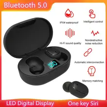 E6S Bluetooth 5,0 наушники с шумоподавлением Беспроводные наушники интеллектуальный цифровой дисплей чехол для зарядки для Xiaomi Redmi