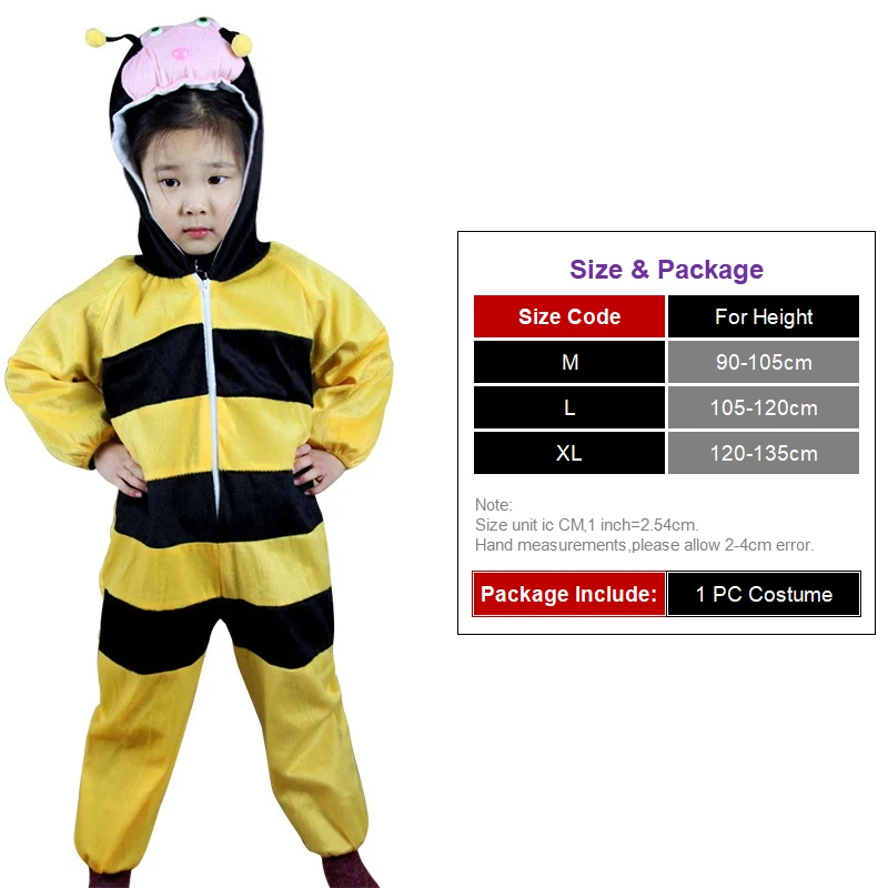 Kids Cartoon Wasp Animals Bees Costumes Boys Girl Halloween Cosplay Costume Anime Disfraces Dress Up Role Play Jumpsuit Kids Cartoon Wasp Animals Bees Costumes Boys Girl Halloween Cosplay Costume Anime Disfraces Dress Up Role Play Jumpsuit