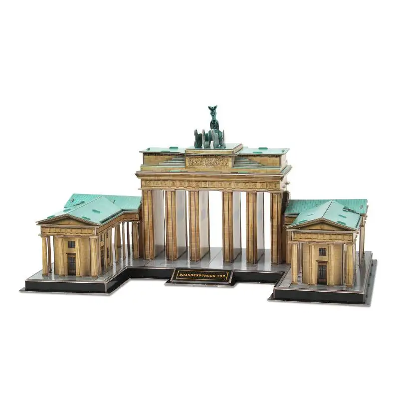Parrowbebe 3D puzzle Germany Brandenburg Gate architectural model puzzle creative assembled toy for boy gift