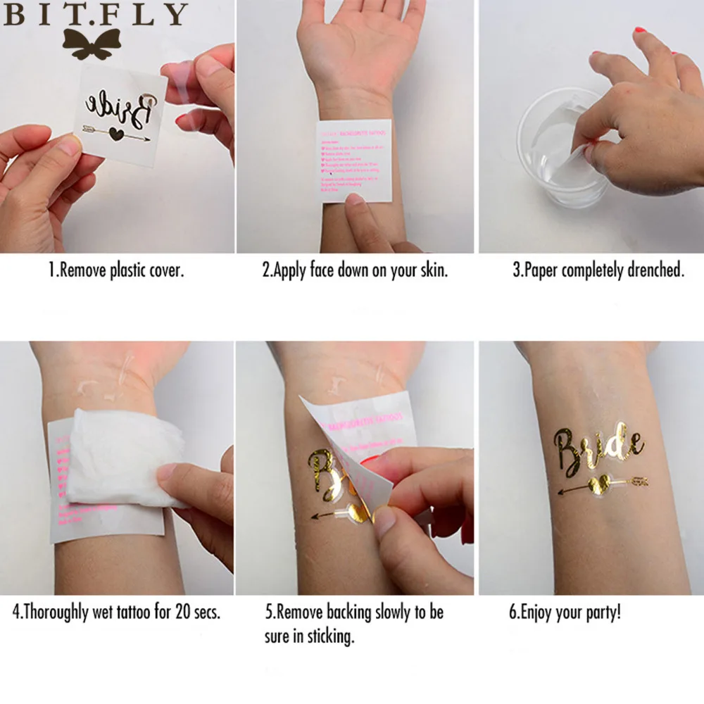 Водостойкая тату для подружки невесты 10 шт.|bride to be|bride teambride be decoration |