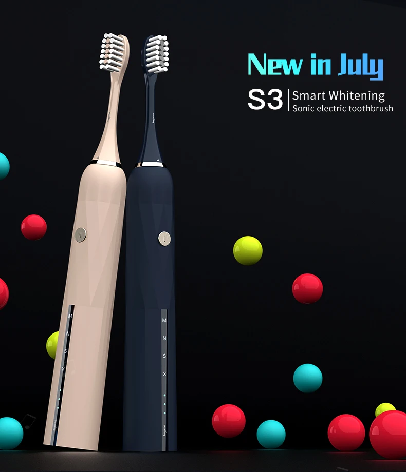 Sonic Electric Toothbrush Adults Oral Care Ultrasonic Automatic Teethbrush Teeth Whitening Massage Gum 4Pcs Tooth Brush Heads Sonic Electric Toothbrush Adults Oral Care Ultrasonic Automatic Teethbrush Teeth Whitening Massage Gum 4Pcs Tooth Brush Heads