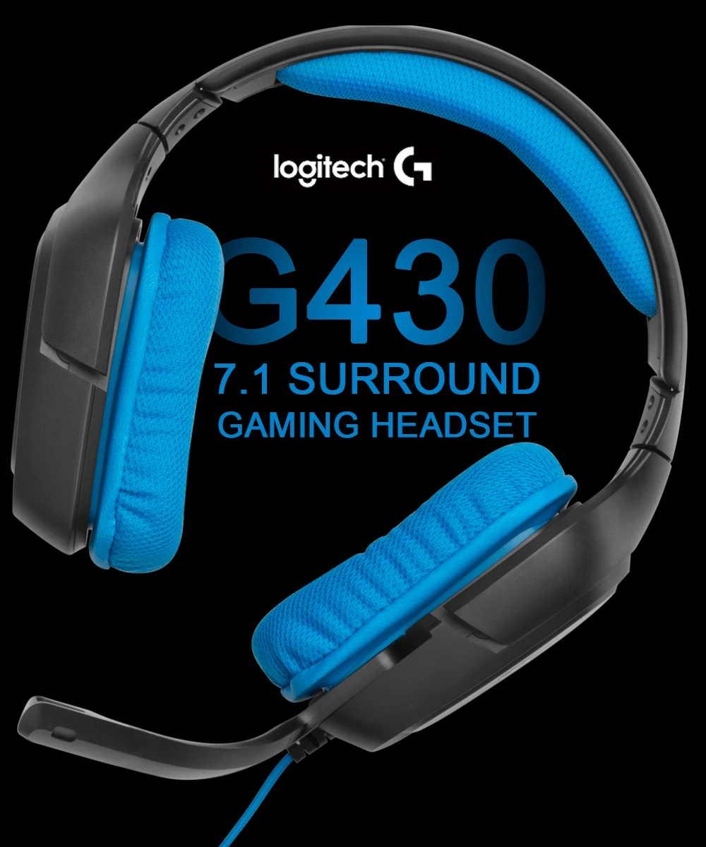 Logitech auriculares Surround G430 7,1 con micrófono y cancelación de ruido  para Windows PS4, cascos con cable para todos los jugadores de Windows  7|Auriculares y audífonos| - AliExpress