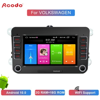 

ACODO 2 Din Car Radio Android 10.0 GPS Navigation Multimedia Player Car Radio 7 inch Car Audio Stereo For Passat Golf VW Seat