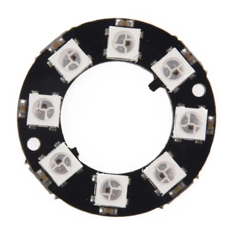 8-битный WS2812 5050 RGB светодиодный кольцо Круглый лампы светодиодные украшения макетная плата