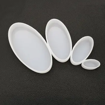

Handmade Crafts Jewelry High Mirror Silicone Mould DIY Crystal Epoxy Mold Oval Resin Molds