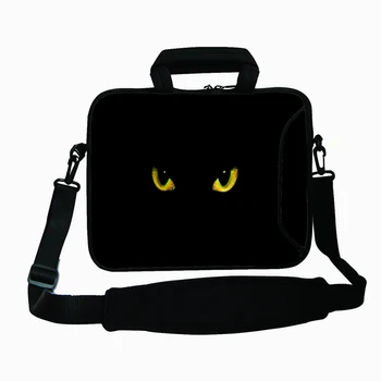 

Yellow Eyes Waterproof Notebook Messenger Handle Briefcase 10 12 13 14 15.6 15.4 17 17.3 Chromebook Bag Case For Macbook Acer HP