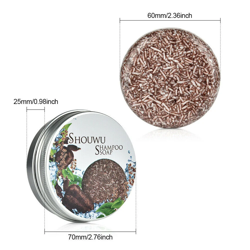Grey Reverse Shampoo Bar Polygonum Multiflorum Essence Hair Darkening