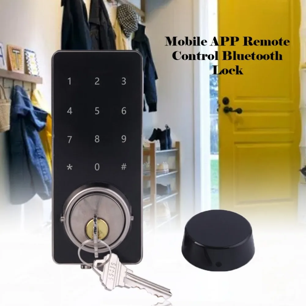 Домашний офис Смарт Bluetooth Сенсорный экран блокировки цифровой пароль замок для клавиатуры с мобильным приложением дистанционное управление
