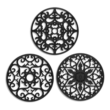 

Silicone Placemat Anti-Scald Waterproof Mat Round Insulation Mat Pot Mat Household Table Mat